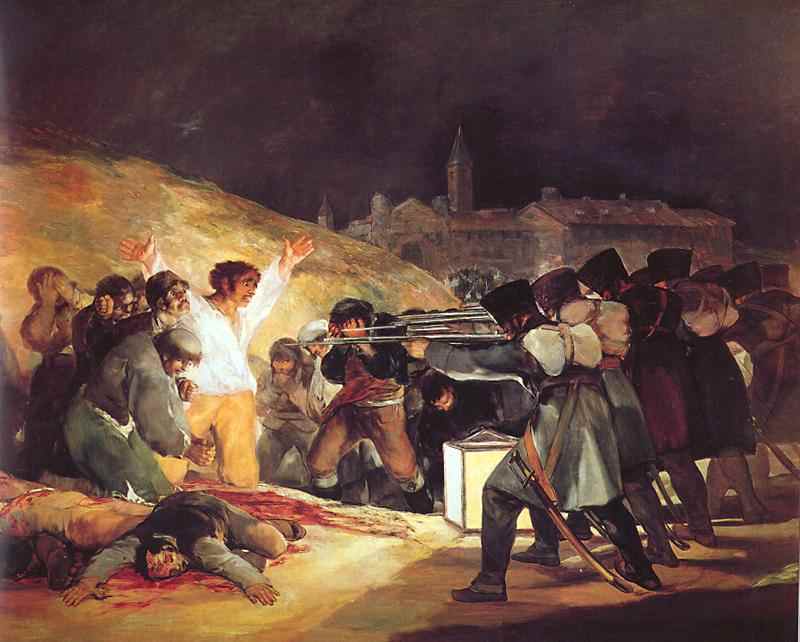 "The Execution of the Defenders of Madrid" Goya